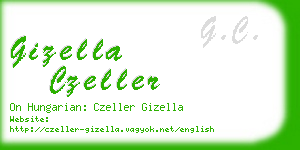 gizella czeller business card